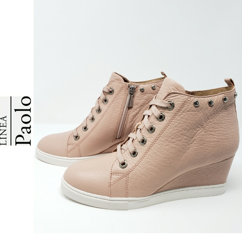 NWOT!  Linea Paolo Studded Wedge Sneakers
